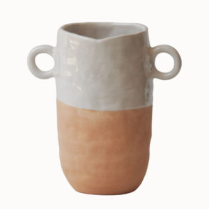 گلدان گوشواره ای رنگ خاکستری روشن