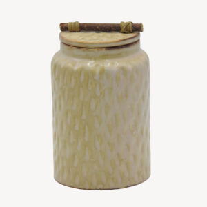 بانکه تراش دار ارتفاع 16 سانتی متر رنگ تیره