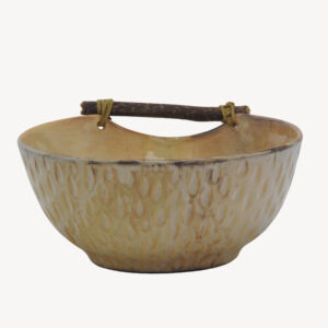 کاسه تراشدار کرم تیره