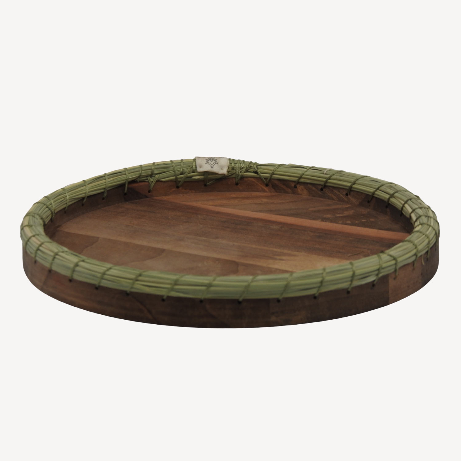 WOODEN TRAY سینی چوبی حصیری