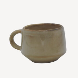 فنجان تک رنگ کرم تیره