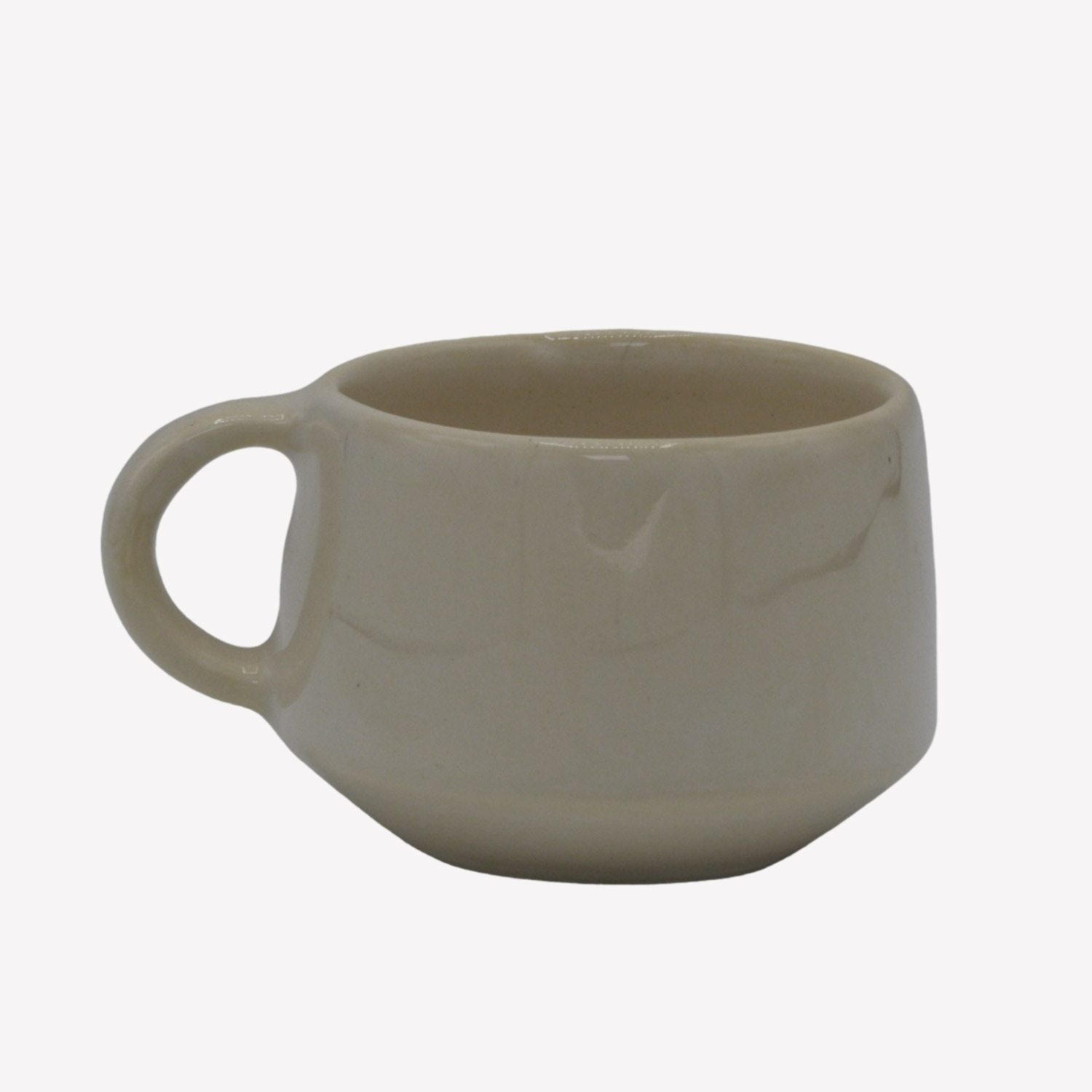 mug فنجان تک رنگ کرم روشن