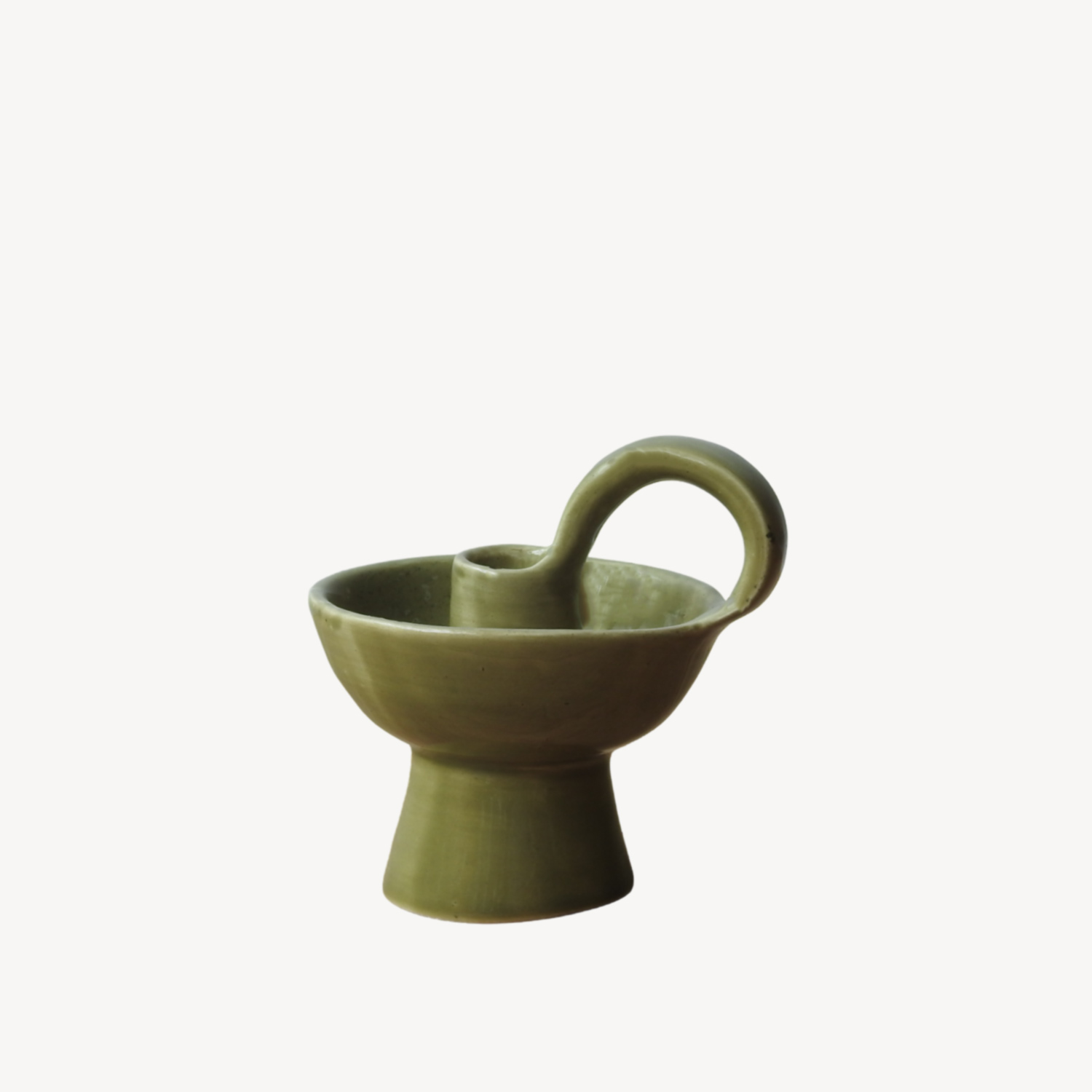 candlestick with handle جاشمعی پایه دار دسته دار - Image 1