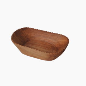 کاسه چوبی متوسط کاسه لبه دالبری