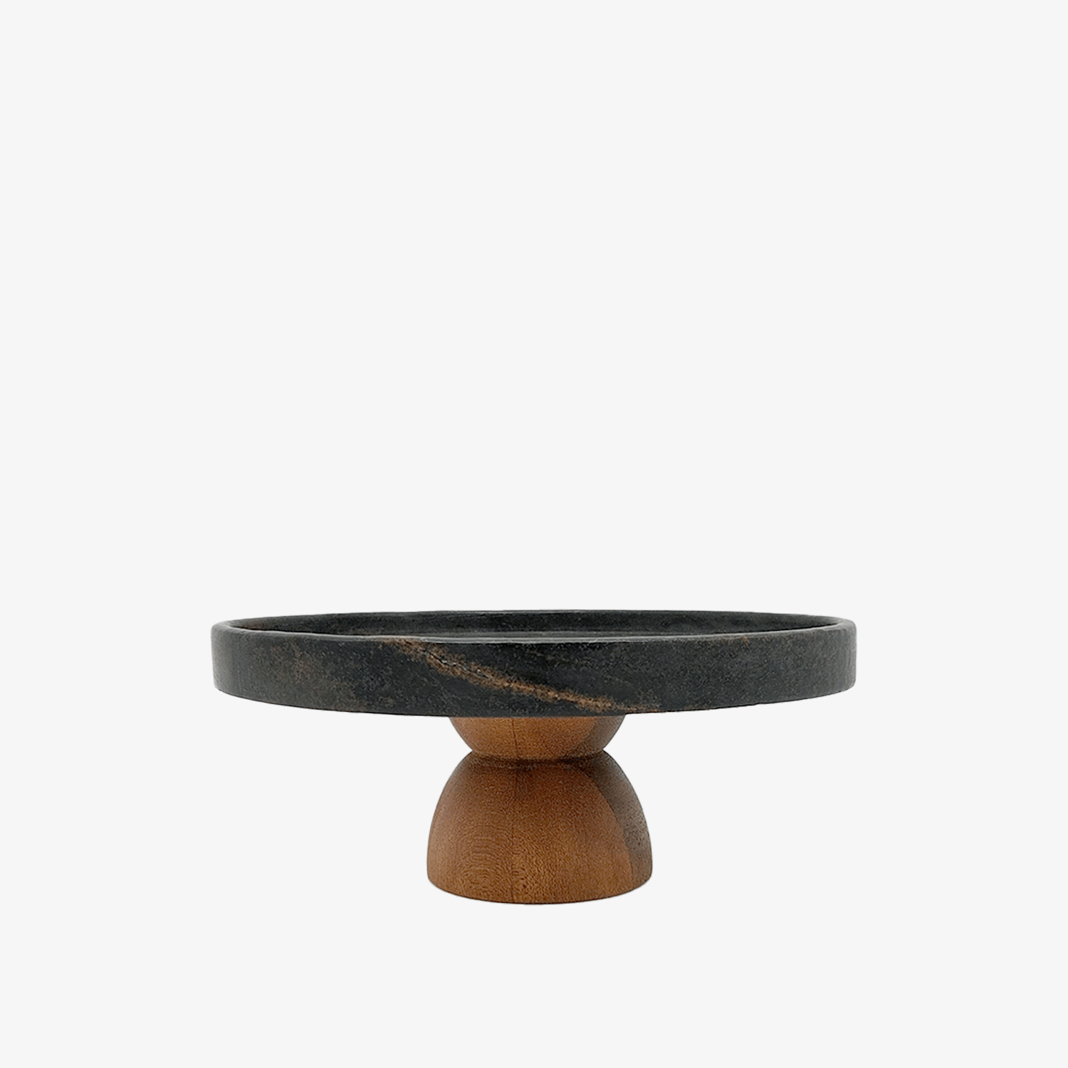 sangi9 شیرینی خوری پایه دار سنگی - Image 1